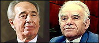 Shimon Peres and Yitzhak Shamir